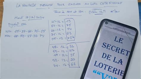 banka de 13h|Les 4 BANKA Loto Côte d'Ivoire et Ghana .